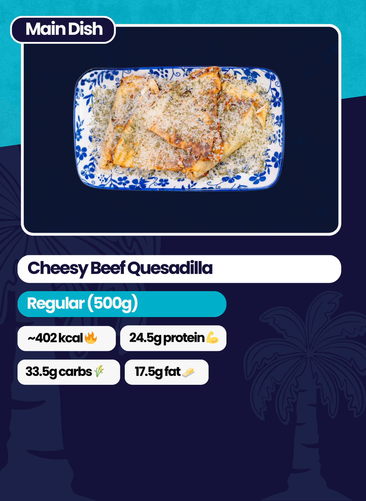 Cheesy Beef Quesadilla